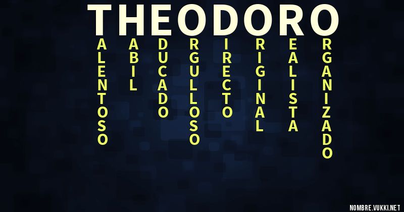 Acróstico theodoro