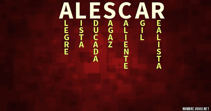 Acróstico alescar