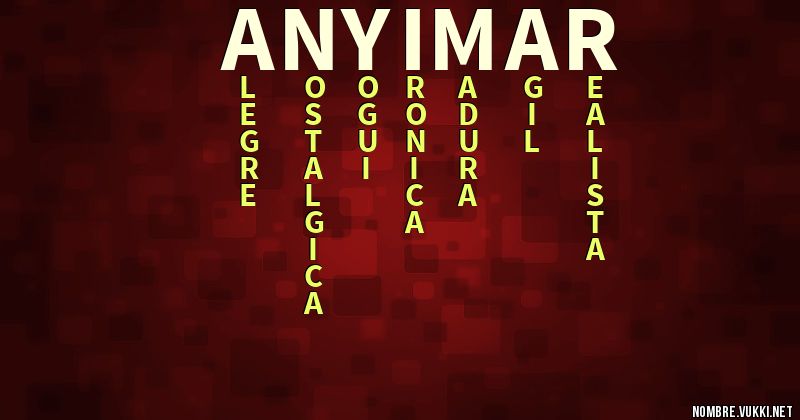 Acróstico anyimar