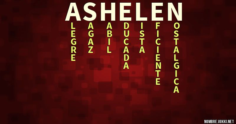 Acróstico ashelen
