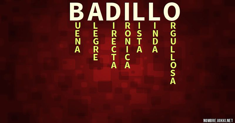 Acróstico badillo