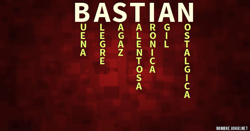 Acróstico bastián