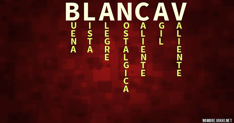 Acróstico blanca :v