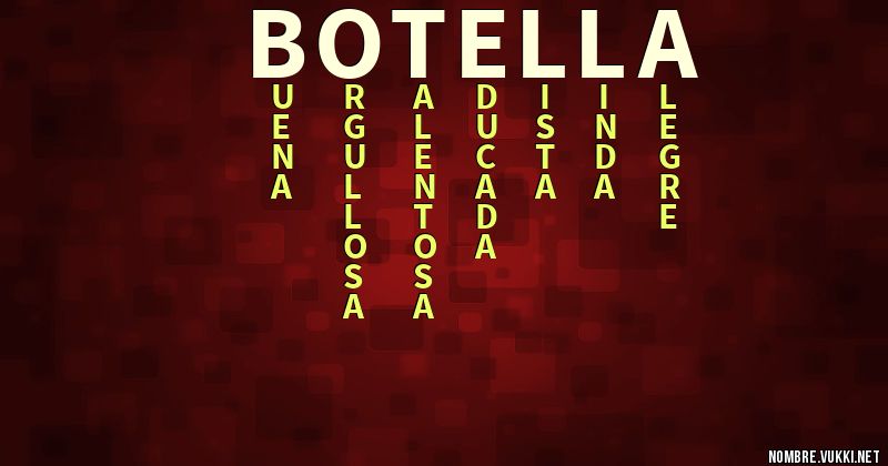 Acróstico botella