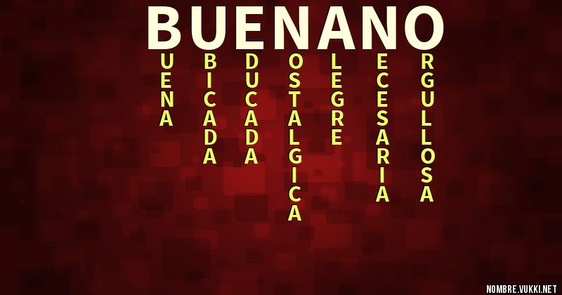 Acróstico buenaño