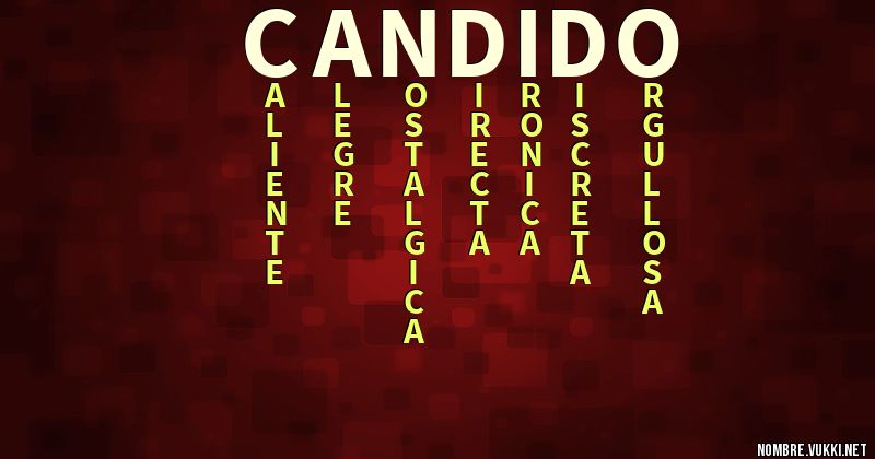 Acróstico cándido