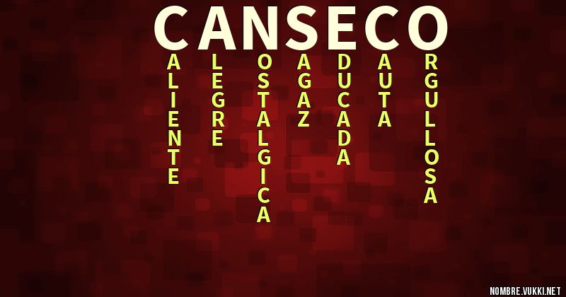 Acróstico canseco