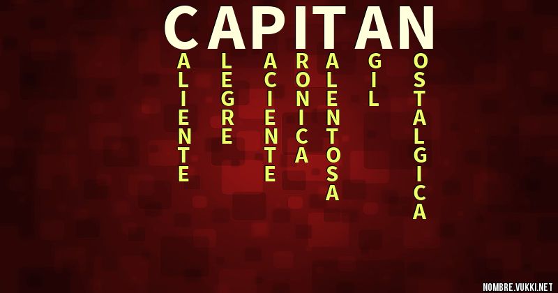 Acróstico capitan
