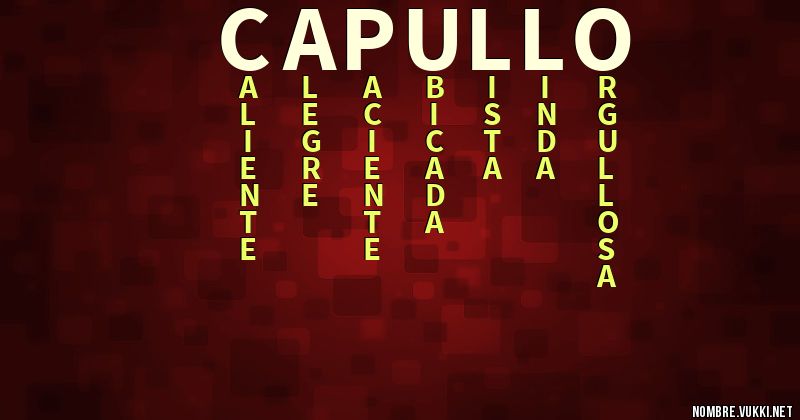 Acróstico capullo