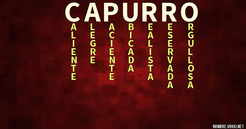 Acróstico capurro