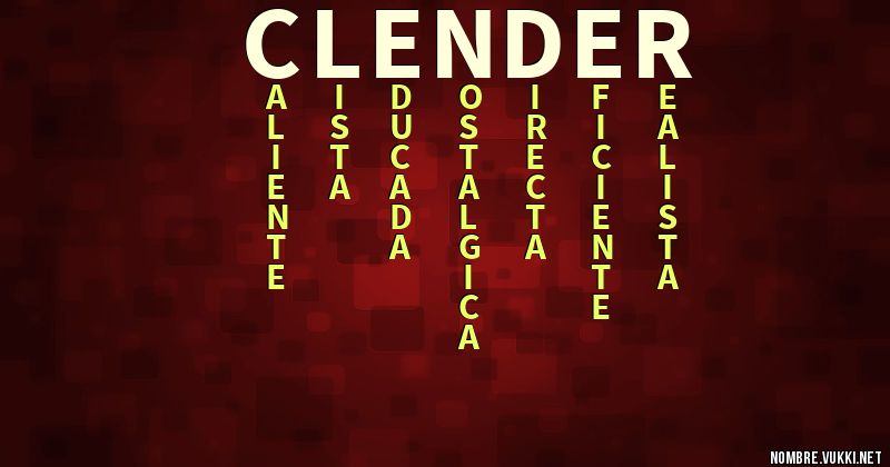 Acróstico clender