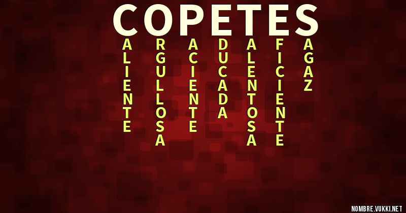 Acróstico copetes