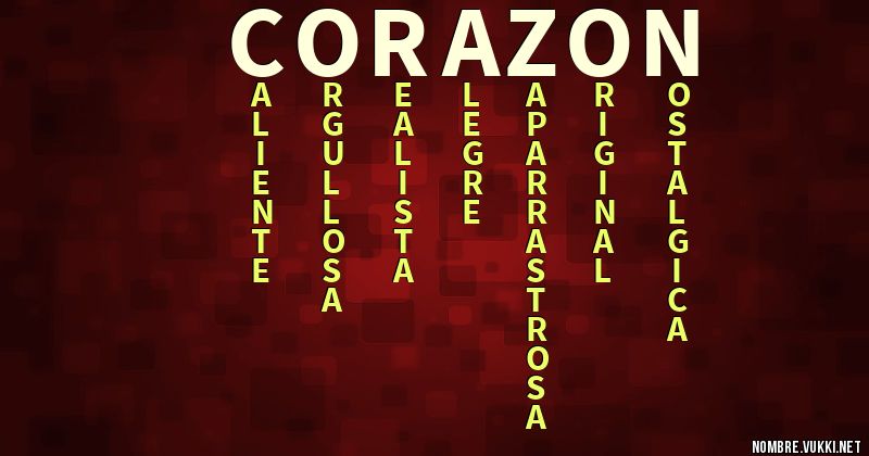 Acróstico corazon