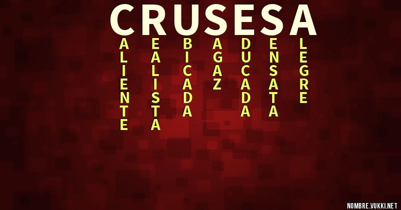 Acróstico crusesa