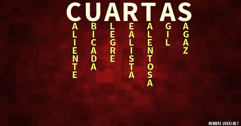 Acróstico cuartas