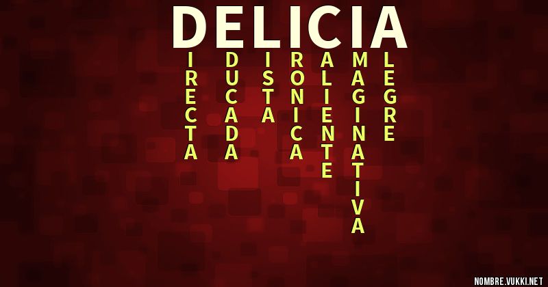 Acróstico delicia
