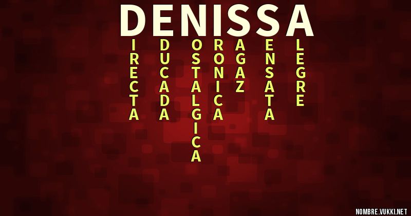 Acróstico denissa