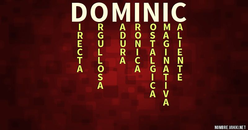 Acróstico dominic