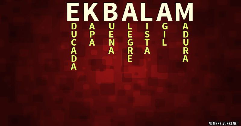 Acróstico ek’balam