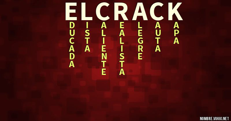 Acróstico el crack
