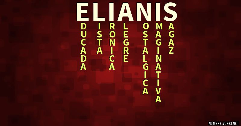 Acróstico elianis