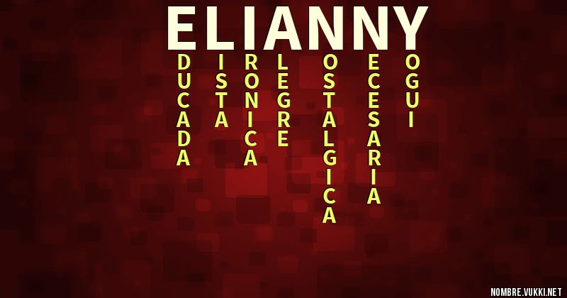 Acróstico elianny