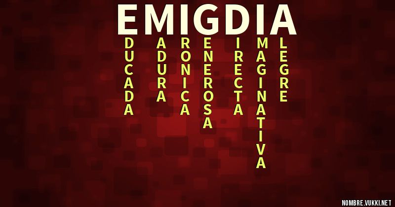 Acróstico emigdia