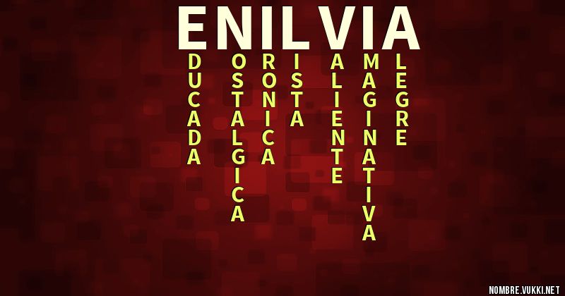 Qué significa enilvia