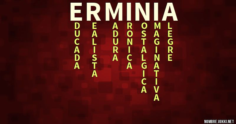 Acróstico erminia