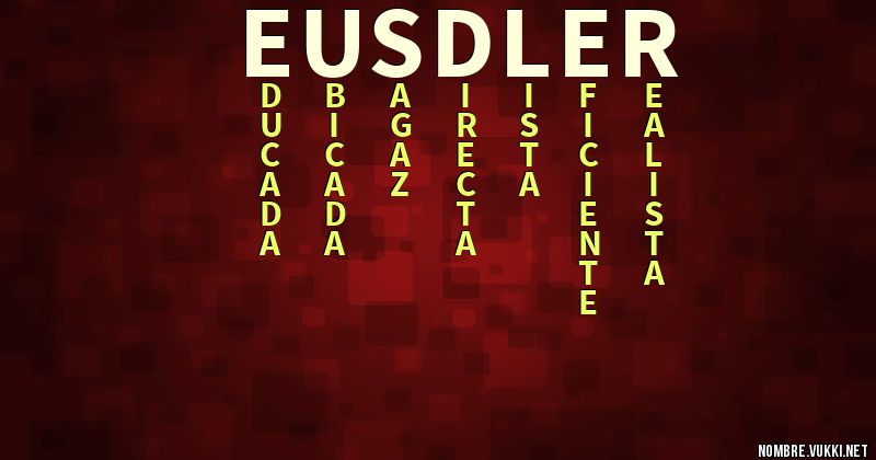 Acróstico eusdler