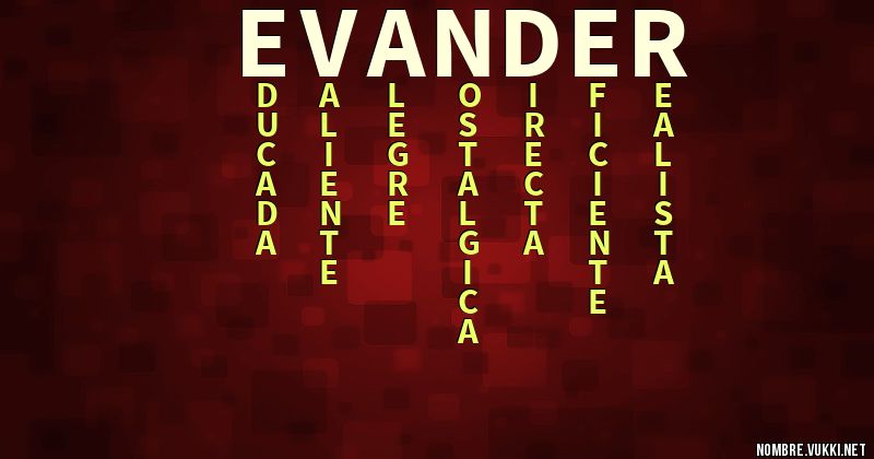 Acróstico evander