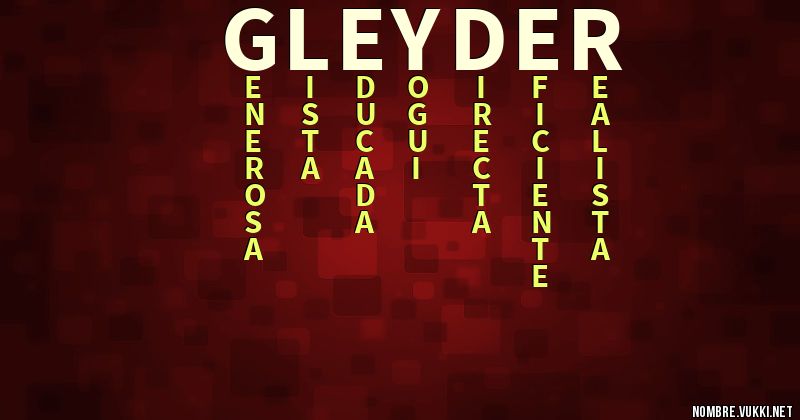 Acróstico gleyder