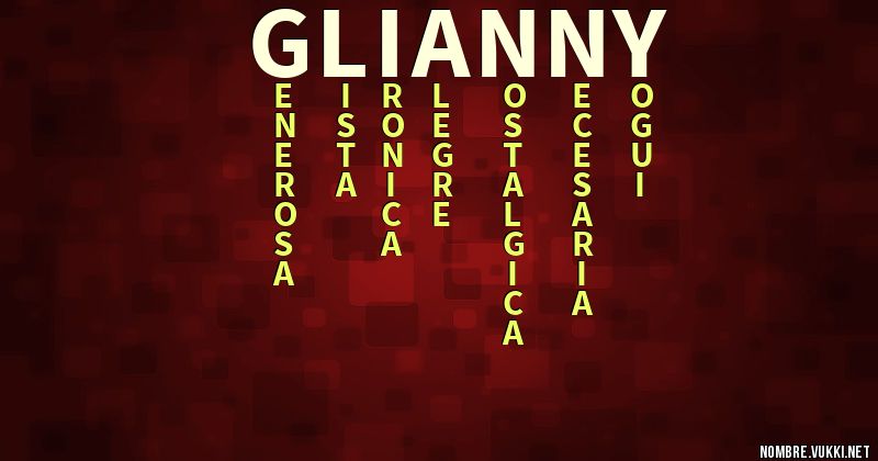 Acróstico glianny