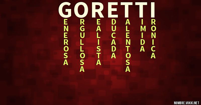 Acróstico goretti