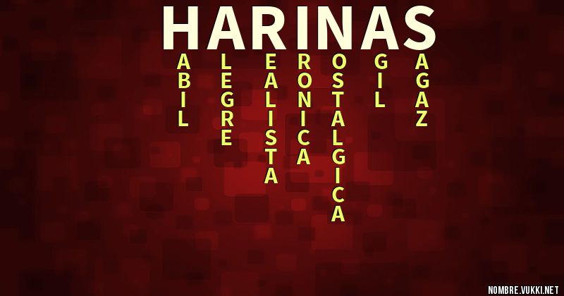 Acróstico harinas