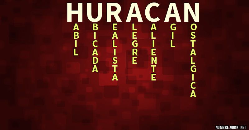 Acróstico huracan