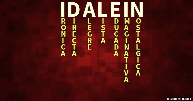 Acróstico idalein