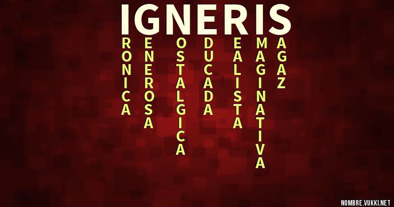 Acróstico igneris