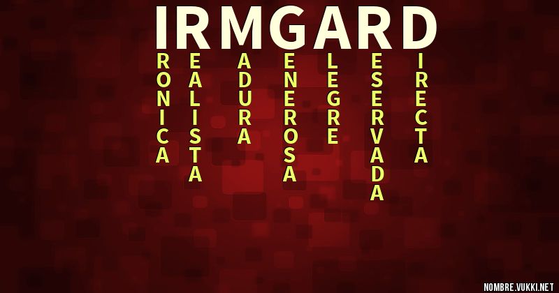 Acróstico irmgard