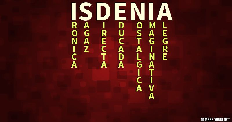 Acróstico isdenia
