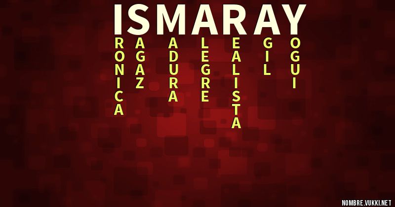 Acróstico ismaray