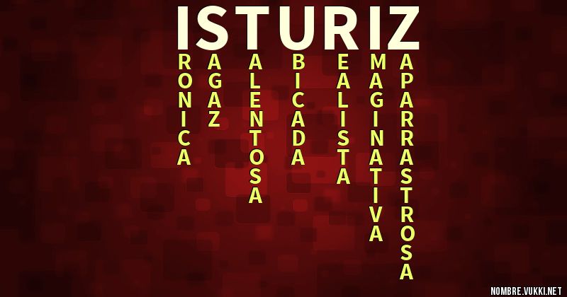 Acróstico isturiz