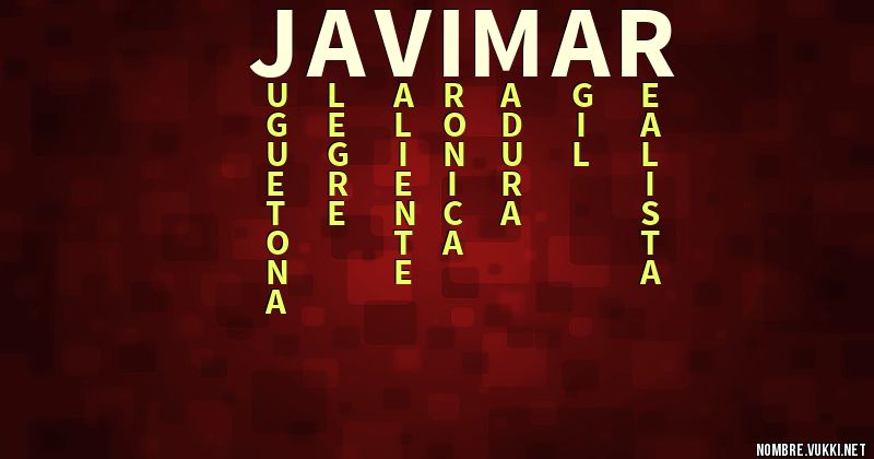 Acróstico javimar