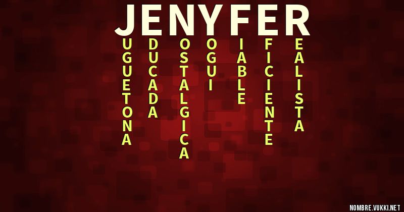 Acróstico jenyfer