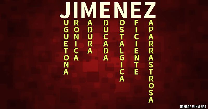 Acróstico jiménez