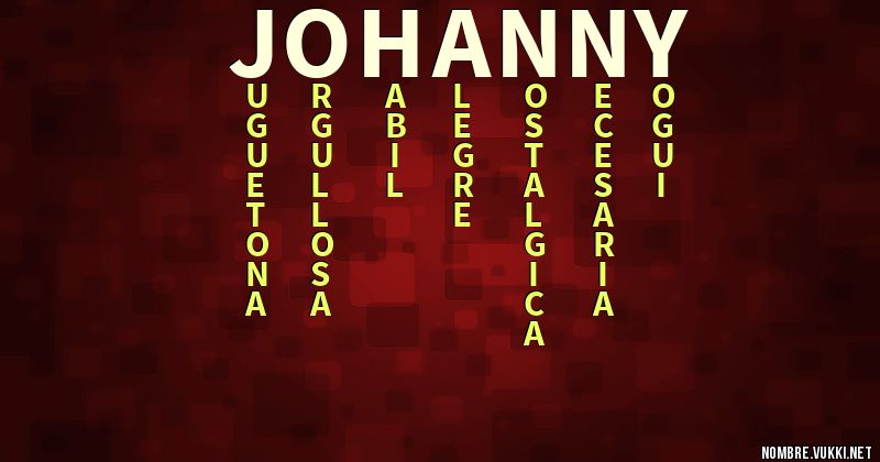 Acróstico johanny