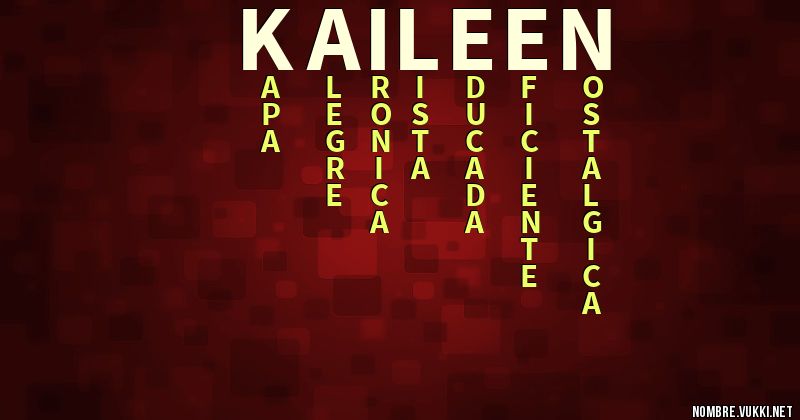 Acróstico kaileen