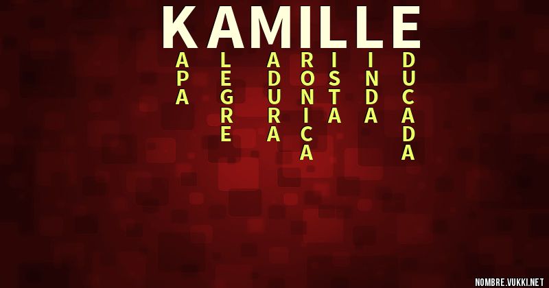 Acróstico kamille