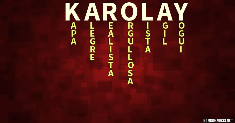 Acróstico karolay