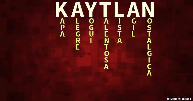 Acróstico kaytlan